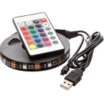 Banda Smart LED RGB 2 metri, lumina ambientala, TV, USB, Wi-Fi