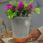 Umidificator aromaterapie in forma de ghiveci cu flori, 7 culori programabil, oprire automata 1 Umidificator aromaterapie in forma de ghiveci cu flori, 7 culori programabil, oprire automata