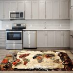 Covor Bucatarie, Design Harta Lumii Condimente 80x150