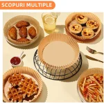Set 50 buc hartie tip cos pentru Air Fryer