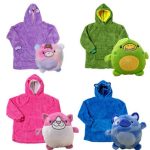 Hanoracul cu blana roz pentru copii 3 Hanoracul cu blana roz pentru copii