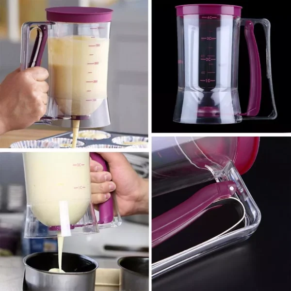DISPENSER2 Dispenser pentru aluat de prajituri si clatite, cu cana gradata