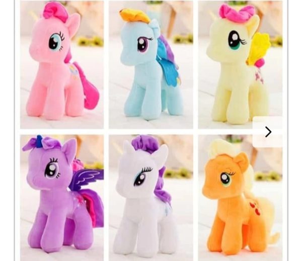 Set 6 Ponei My Little Pony Din Plus, 25 cm