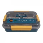 Caserola termica compartimentata din inox pentru copii cu lingurita, 25x18x8, 500G