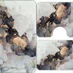 Covoare Pentru Baie, 3 Piese, Antiderapante model Marmura
