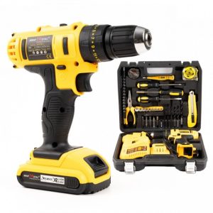 Trusa Bormasina 2 Acumulatori 24V 5Ah Autofiletanta cu Percutie