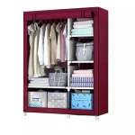 Dulap textil pliabil pentru imbracaminte cu suport metalic