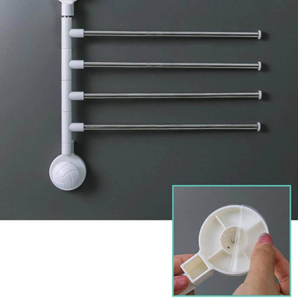 Suport prosoape de baie pentru perete