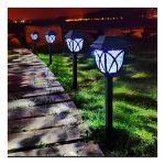 Set 6* lampa solara felinar LED 43 cm