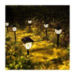 Set 6* lampa solara felinar LED 43 cm