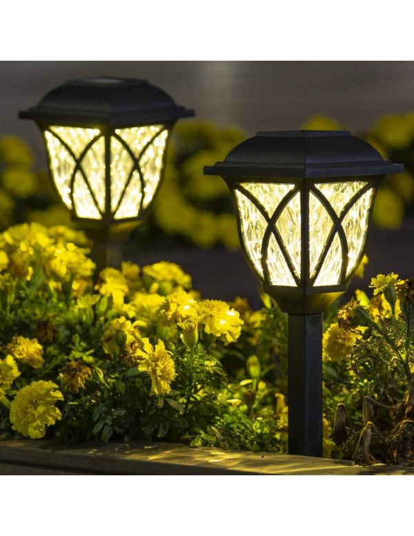 Set 2* lampa solara felinar LED 43 cm