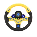 Volan de jucarie interactiv cu sunete si lumini, rotire 360 grade