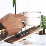 Bricheta electrica cu incarcare USB si inel de suport cu magnet pentru telefon