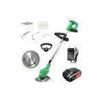 Motocoasa electrica cu 2 acumulatori + disc taietor de metal