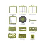 Razatoare Multifunctionala 22 de piese pentru legume si fructe cu functie de caserola 3 Razatoare Multifunctionala 22 de piese pentru legume si fructe cu functie de caserola