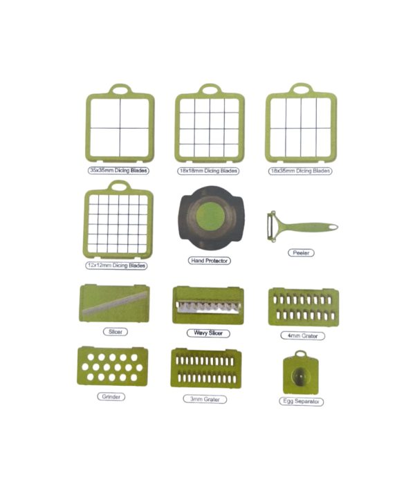 RAZATOARE Razatoare Multifunctionala 22 de piese pentru legume si fructe cu functie de caserola