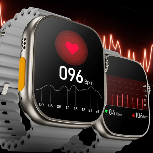 Z68 1 Ceas inteligent SmartWatch Ultra Plus, compatibil cu orice telefon, apel Bluetooth, incarcator wireless,metal