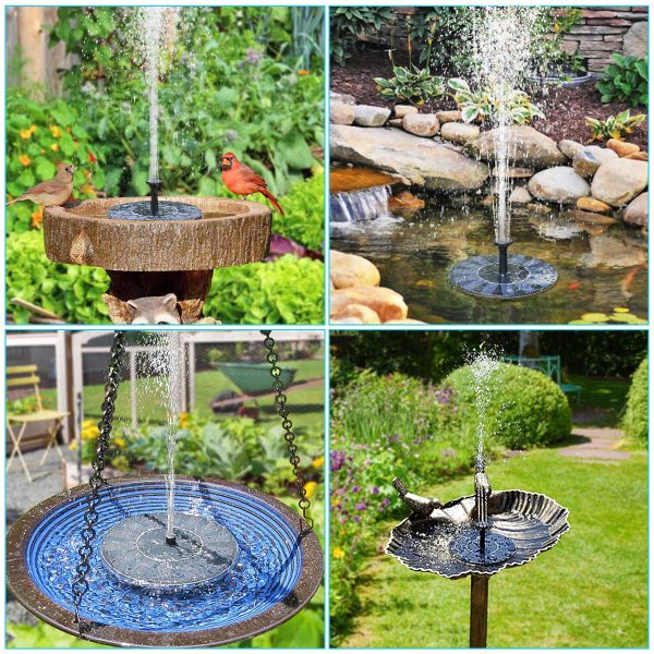 Fantana arteziana solara pentru gradina, IPX8,