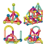 Set jucarii magnetice 3D pentru constructii, Magnetic Sticks