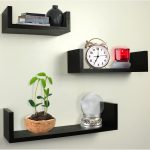 Set 3 rafturi etajere, culoare wenge MDF