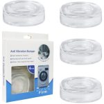 Set 4 picioruse antivibratie pentru masina de spalat,silicon transparent