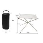 Gratar portabil din otel inoxidabil pentru camping, picnic, plaja