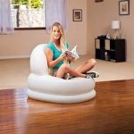 Fotoliu gonflabil Alb, 84 x 99 x 76 cm
