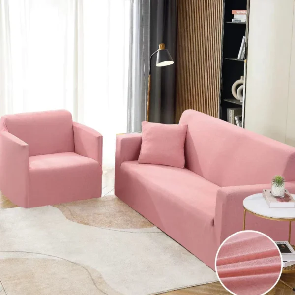 Husa Elastica pentru canapea 3 locuri - Roz