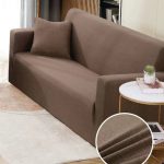 Husa Elastica pentru Canapea 2 locuri - Maro