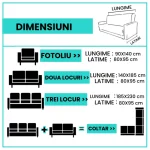 Set Huse Elastice Pentru Coltar- Roz