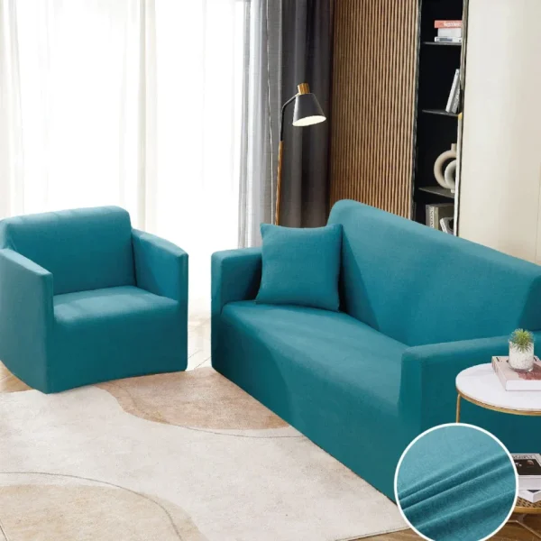 Husa Elastica pentru Canapea 2 locuri - Turquoise