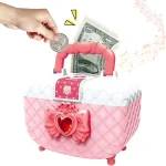 Pusculița pentru fetițe tip cutie de machiaj