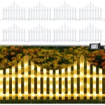 Gard decorativ cu led , 2.80m, cu 8 moduri de iluminare, 220W, pentru interior sau exterior