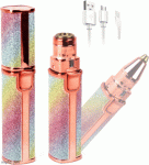 Epilator facial si sprancene, portabil, reincarcabil, 2 in 1