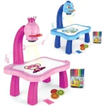 Masuta pentru desenat cu proiector si diapozitive - ALBASTRA 2 Masuta pentru desenat cu proiector si diapozitive - ALBASTRA