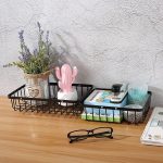 Cos decorativ pentru fructe, Metal, 30 cm, Negru