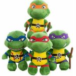 Set 4 persoanaje Testoasele Ninja 25 cm Verde 4 Set 4 persoanaje Testoasele Ninja 25 cm Verde