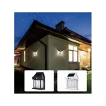 Set 2 x Lampa solara de perete cu senzor de miscare