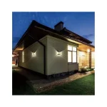 Set 2 x Lampa solara de perete cu senzor de miscare