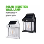 Set 2 x Lampa solara de perete cu senzor de miscare