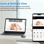 Set 1+1 Camera Smart Bebe, W-IFI, HD, cu Senzor de Miscare si Aplicatie Telefon, Jortan