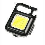 Set 1+1 Breloc mini proiector, desfacator de sticle, prindere carabina, magnetica, acumulator, 800lm, negru