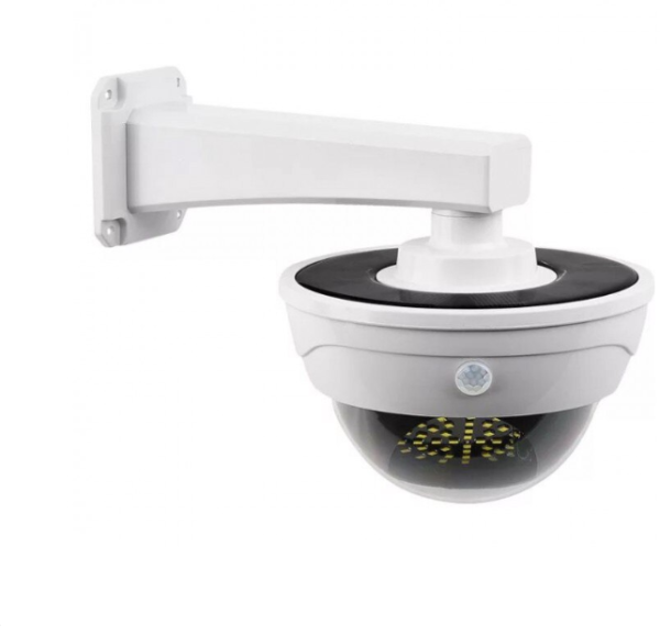 Lampa solara inteligenta cu senzor de miscare – stil camera video falsa, SR-2118B, culoare alb