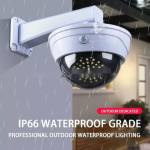 Lampa solara inteligenta cu senzor de miscare – stil camera video falsa, SR-2118B, culoare alb