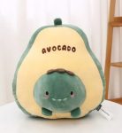 Paturica pufoasa cu jucarie de plus multifunctionala, Model Avocado, 170cmx100cm