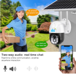 Camera Supraveghere solara cu SIM, conexiune 4G, 4MP 2048 x 1536 cu panou solar