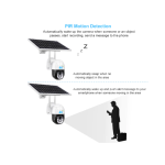 Camera Supraveghere solara cu SIM, conexiune 4G, 4MP 2048 x 1536 cu panou solar