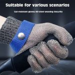 Set Manusa anti taiere, din plasa,otel inoxidabil, macelari/bucatari