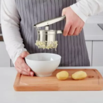 Presa cartofi/Cleste presare, Inox, Gri