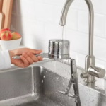 Presa cartofi/Cleste presare, Inox, Gri